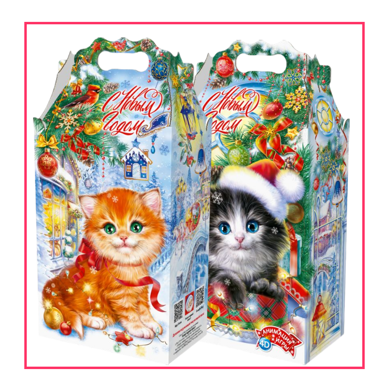 Подарок Котики с анимацией...